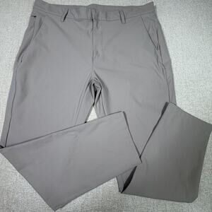 Fabletics Men 38 X 30 Tan The Only Golf Athleisure Stretch Casual Travel Pants